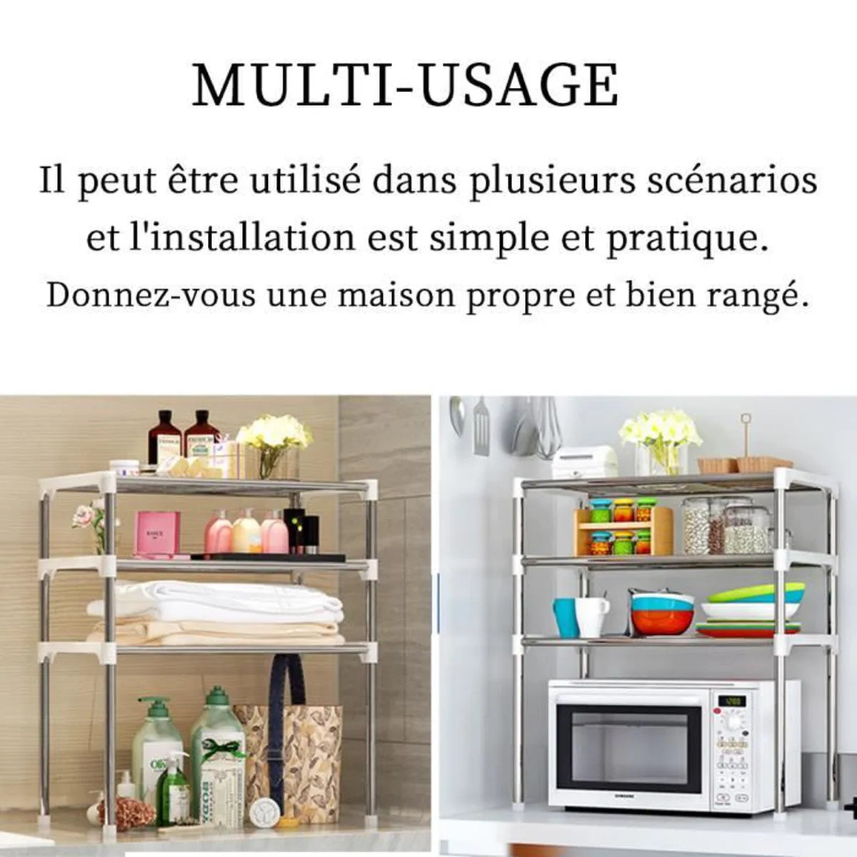 Multifunctional Microwave Oven Rack